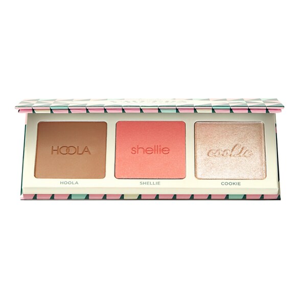 Cheery Cheeks Hoola Bronzer, Blusher & Highlighter Palette 22g, Benefit Cosmetics